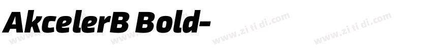 AkcelerB Bold字体转换
